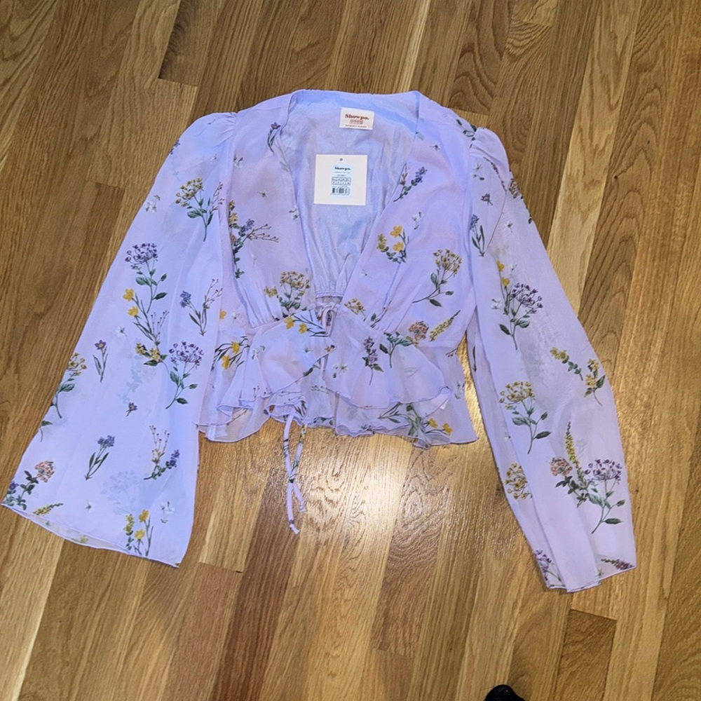 Showpo tie front top